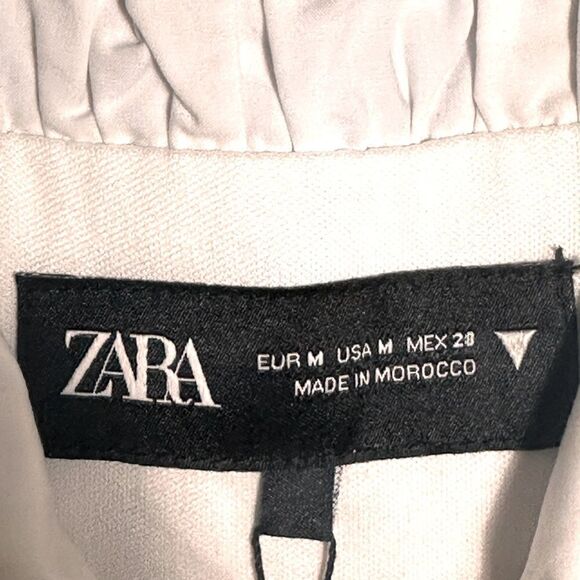 Zara Red and White Gingham Fitted Bustier Top Size Medium NWT 📦 - Picture 3 of 6